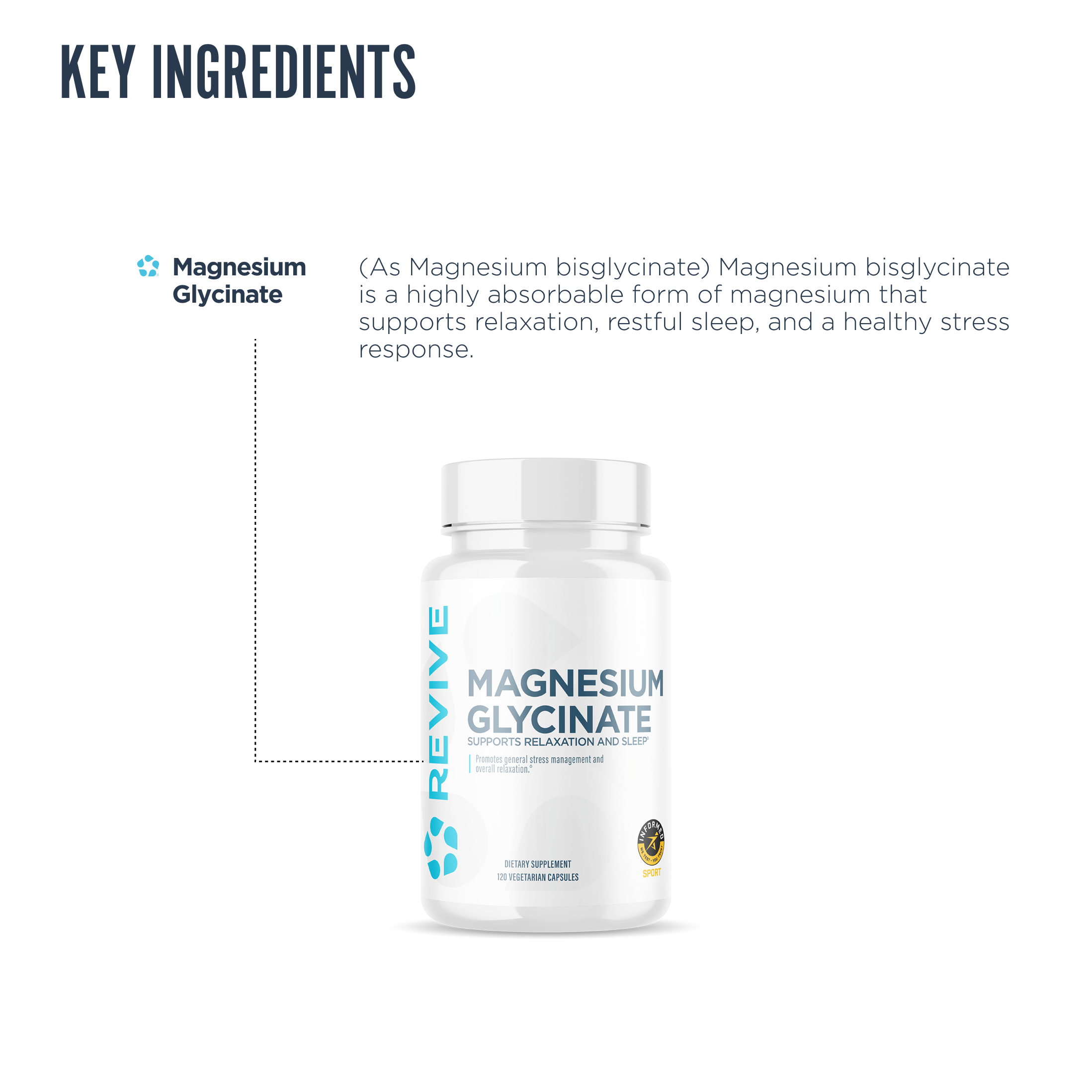 Revive MD Magnesium Glycinate - Belangrijkste ingredienten