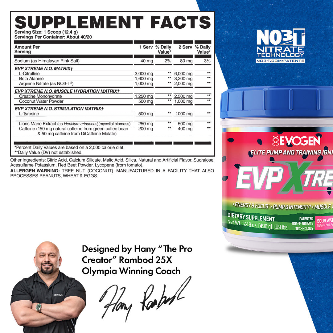 EVP-Xtreme N.O. | Pre-Workout with Caffeine