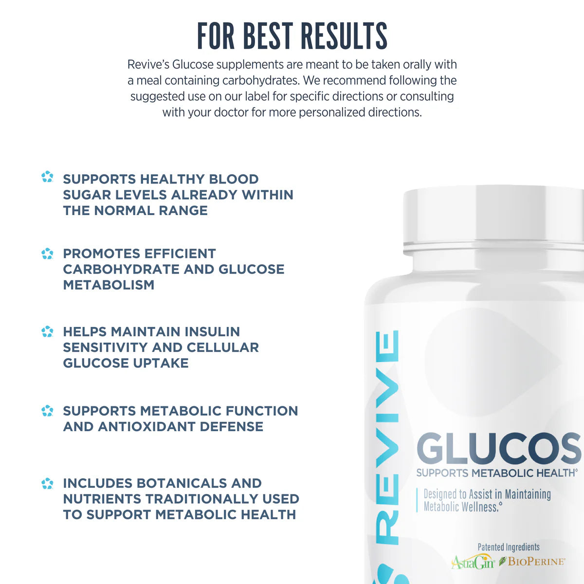 Revive MD Glucose Support – Bloedsuiker & Metabolisme