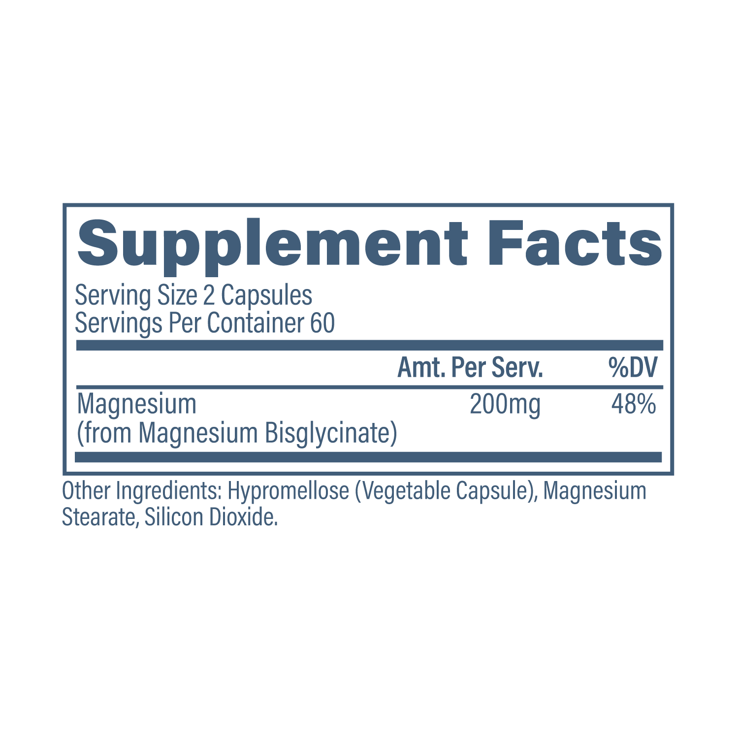 Revive MD Magnesium Glycinate - Supplement Facts