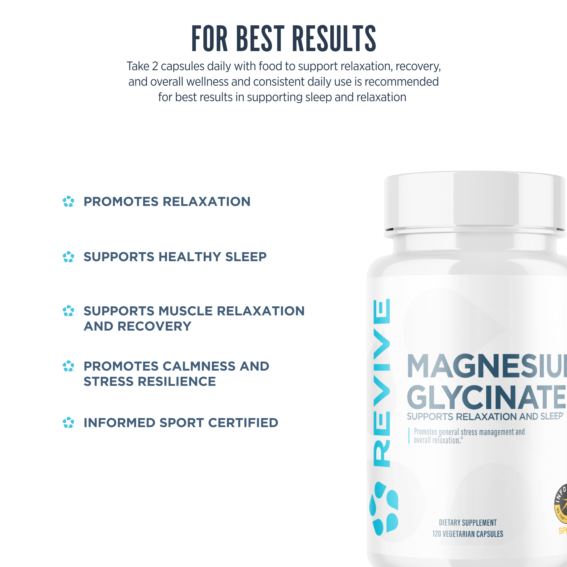 Revive MD Magnesium Glycinate - Gebruik