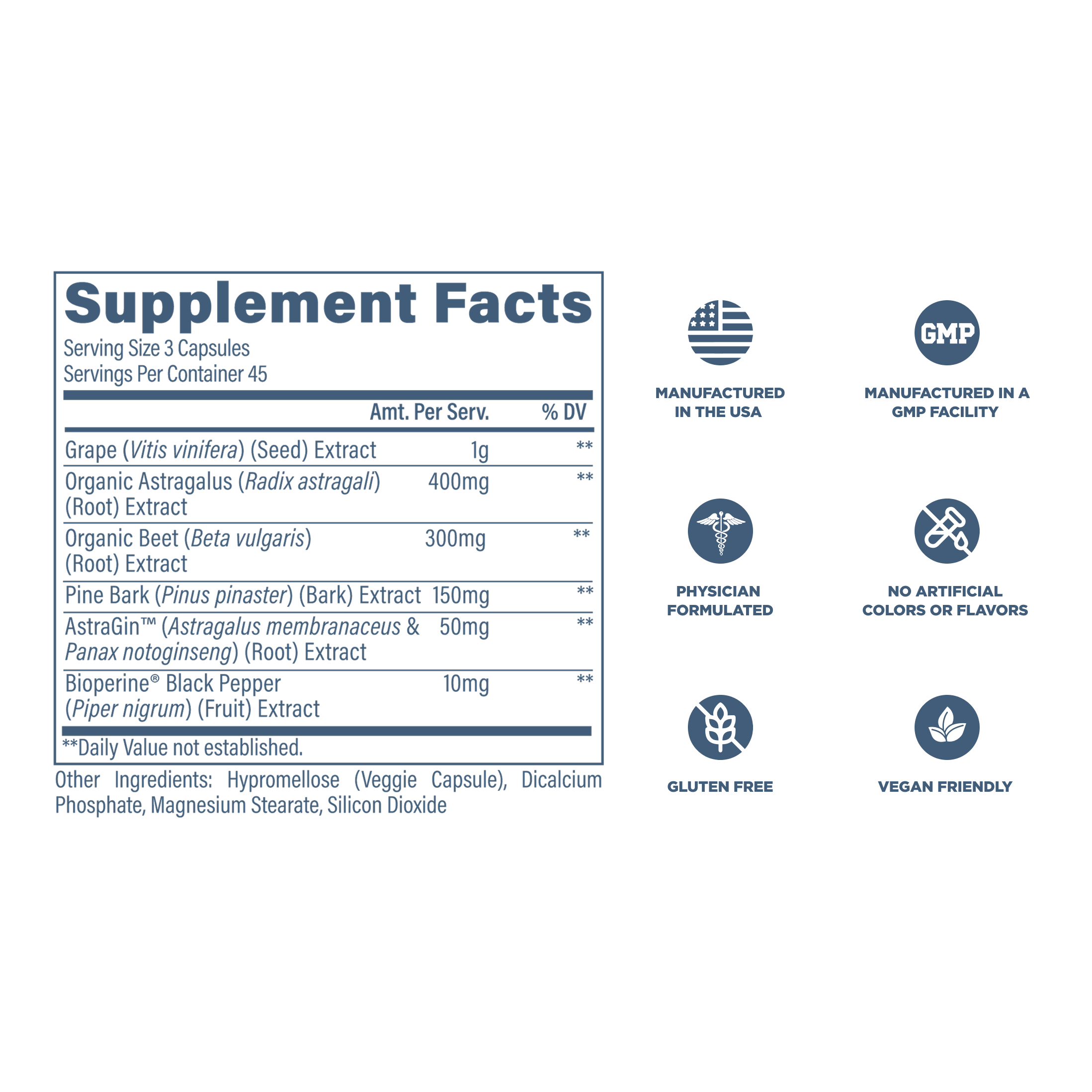 Revive MD Kidney Support - Nutrition Facts